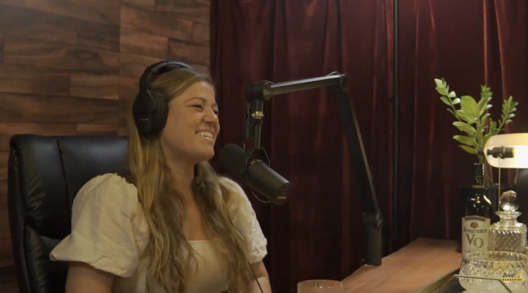 Podcast recording session